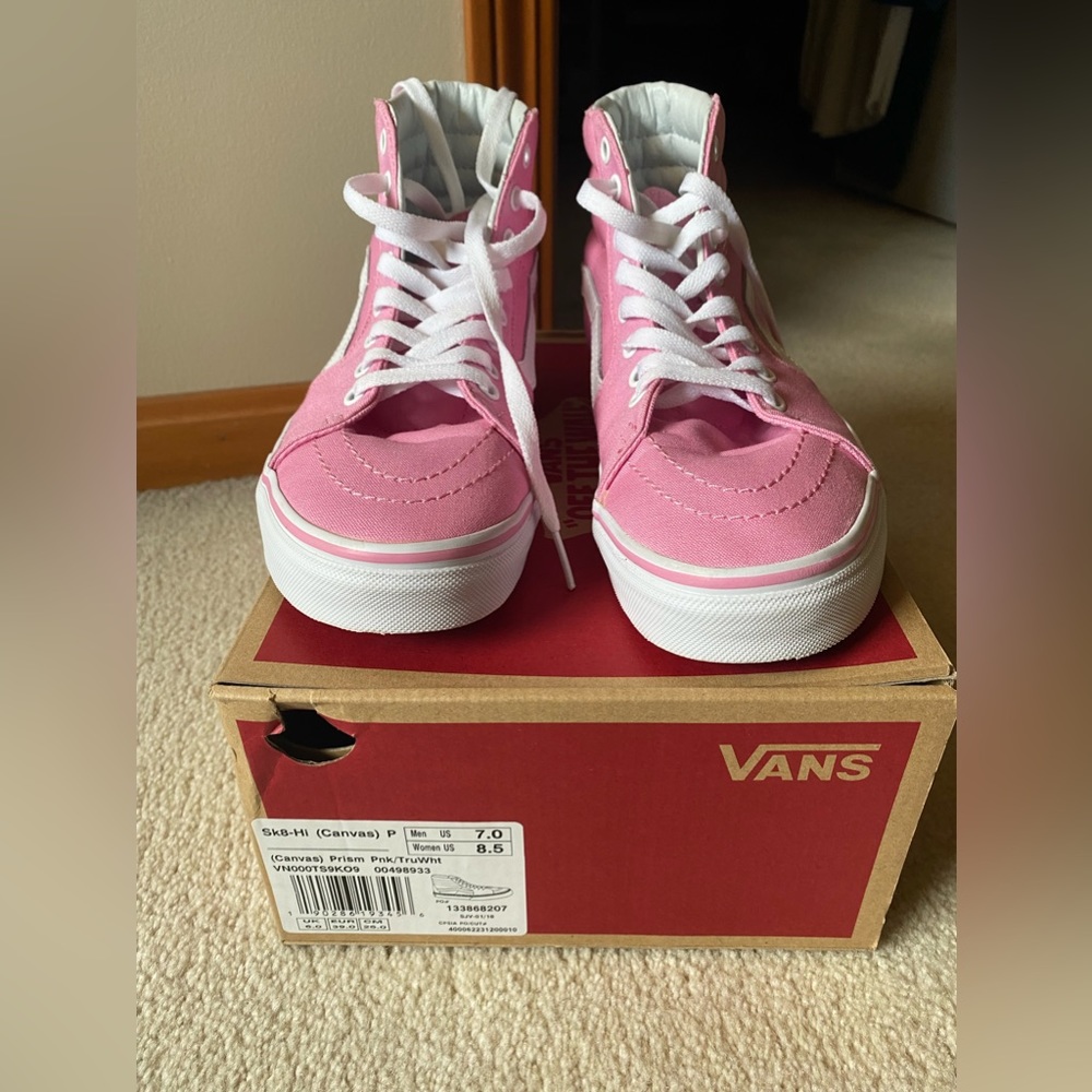 Pink Hightop Vans